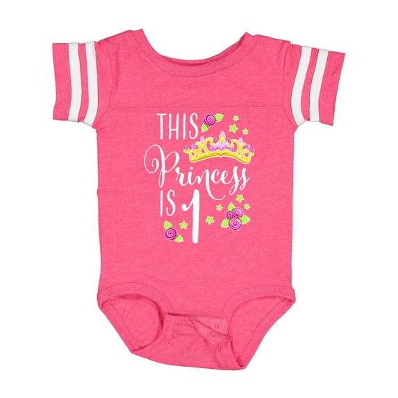 Inktastic This Princess is One First Birthday Girls Baby Bodysuit