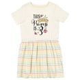 thumbnail image 1 of Inktastic This Princess is Three Third Birthday Girls Toddler Dress, 1 of 5