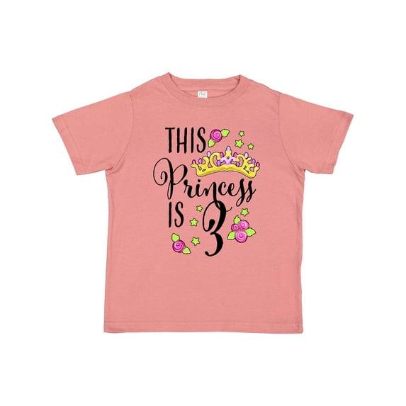Inktastic This Princess is Three Third Birthday Girls Toddler T-Shirt