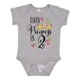 thumbnail image 1 of Inktastic This Princess is Two- Second Birthday Girls Baby Bodysuit, 1 of 5