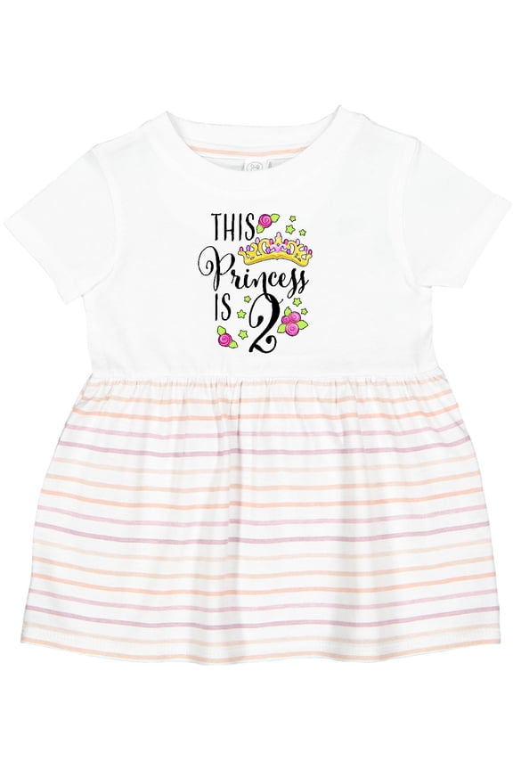 This Princess is Two Second Birthday Girls Baby Dress