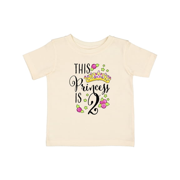 Inktastic This Princess is Two- Second Birthday Girls Baby T-Shirt
