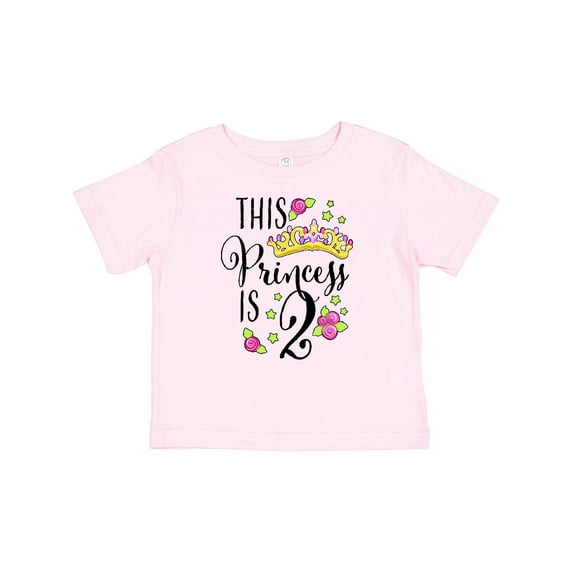 Inktastic This Princess is Two- Second Birthday Girls Baby T-Shirt