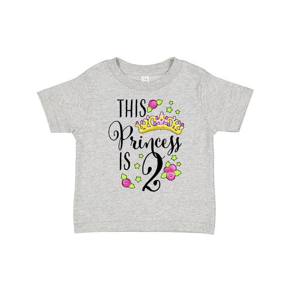 Inktastic This Princess is Two Second Birthday Girls Toddler T-Shirt