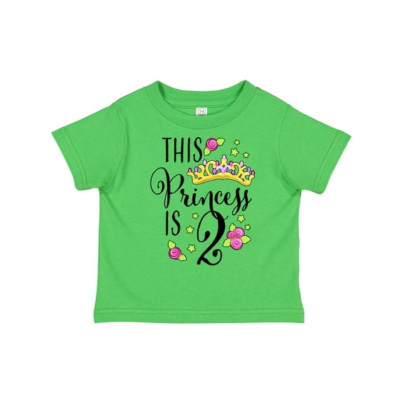 Inktastic This Princess is Two Second Birthday Girls Toddler T-Shirt