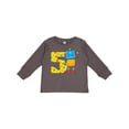 thumbnail image 1 of Inktastic This Robot is Five Fifth Birthday Boys or Girls Long Sleeve Toddler T-Shirt, 1 of 5