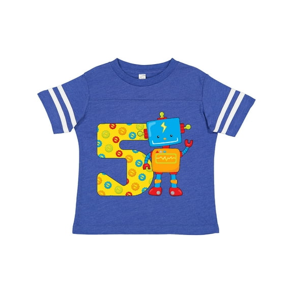 Inktastic This Robot is Five Fifth Birthday Boys or Girls Toddler T-Shirt