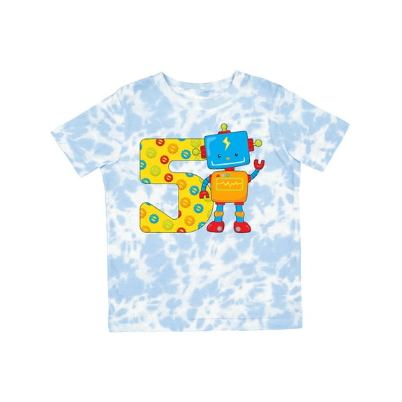 Inktastic This Robot is Five Fifth Birthday Boys or Girls Toddler T-Shirt