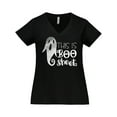 thumbnail image 1 of Inktastic This is Boo Sheet Funny Halloween Ghost Women's Plus Size V-Neck T-Shirt, 1 of 5