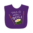 thumbnail image 1 of Inktastic This is How I Roll Cute Sushi Boys or Girls Baby Bib, 1 of 4