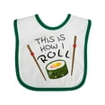 thumbnail image 1 of Inktastic This is How I Roll Cute Sushi Boys or Girls Baby Bib, 1 of 4