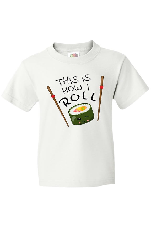 This is How I Roll- Cute Sushi Youth T-Shirt