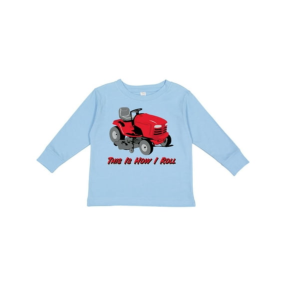 Inktastic This is How I Roll Mower Boys or Girls Long Sleeve Toddler T-Shirt