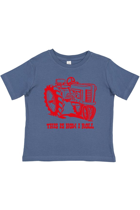 This is How I Roll Tractor Red Boys or Girls Baby T-Shirt