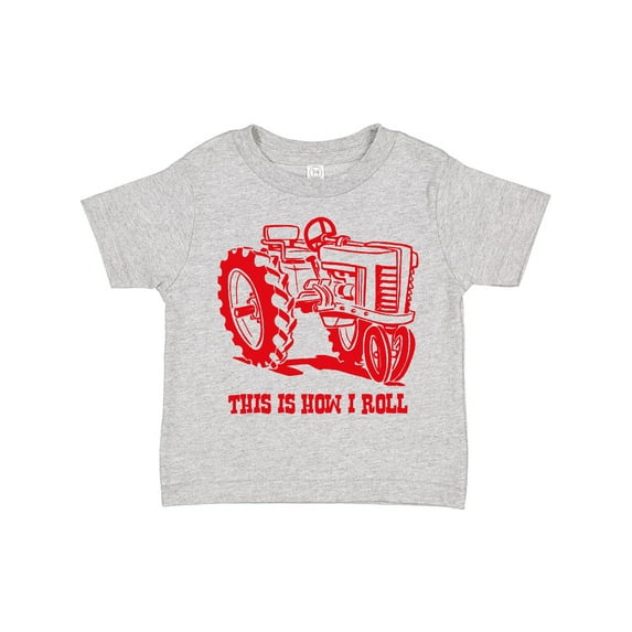 Inktastic This is How I Roll Tractor Red Boys or Girls Toddler T-Shirt
