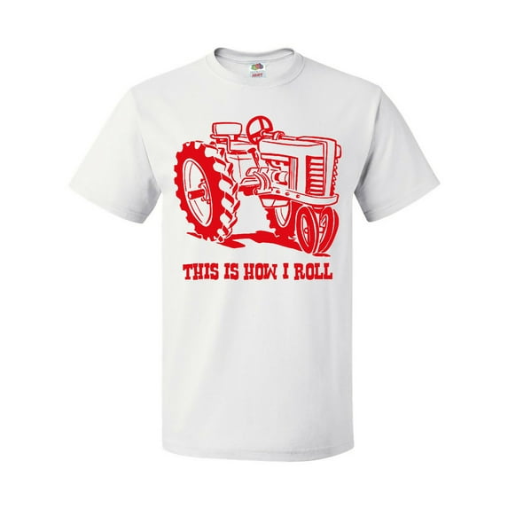 Inktastic This is How I Roll Tractor RED T-Shirt