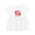 thumbnail image 1 of Inktastic This is How I Roll Tractor Red Girls Baby Dress, 1 of 5