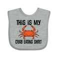 thumbnail image 1 of Inktastic This is My Crab Eating Shirt Boys or Girls Baby Bib, 1 of 4