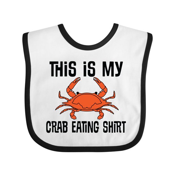 Inktastic This is My Crab Eating Shirt Boys or Girls Baby Bib