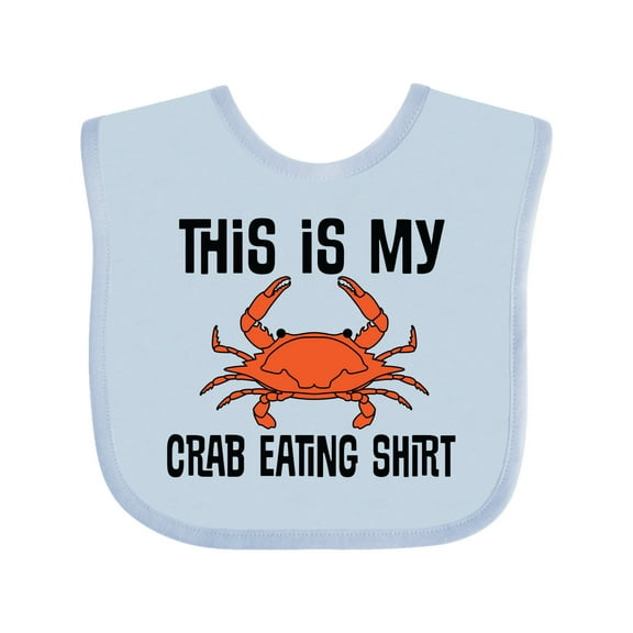 Inktastic This is My Crab Eating Shirt Boys or Girls Baby Bib