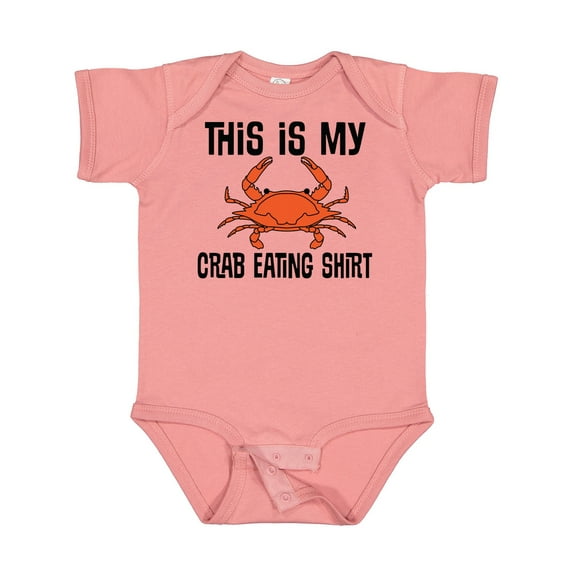 Inktastic This is My Crab Eating Shirt Boys or Girls Baby Bodysuit