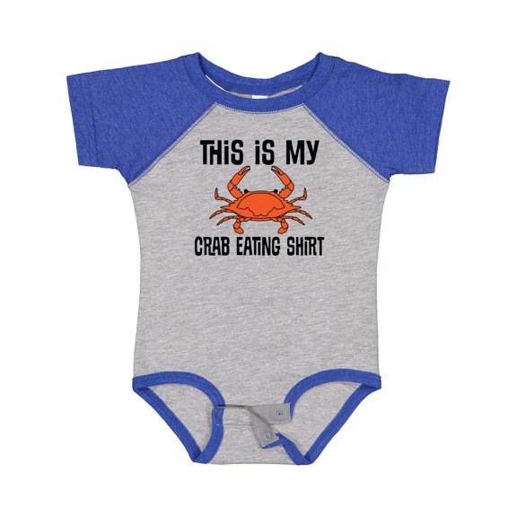 Inktastic This is My Crab Eating Shirt Boys or Girls Baby Bodysuit