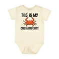 thumbnail image 1 of Inktastic This is My Crab Eating Shirt Boys or Girls Baby Bodysuit, 1 of 5