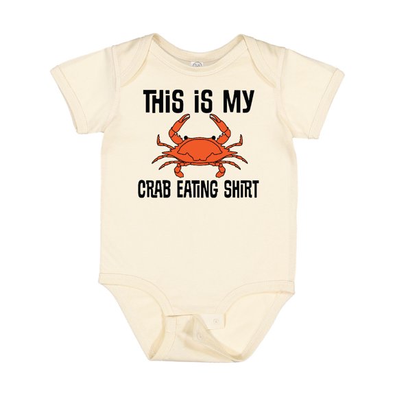 Inktastic This is My Crab Eating Shirt Boys or Girls Baby Bodysuit