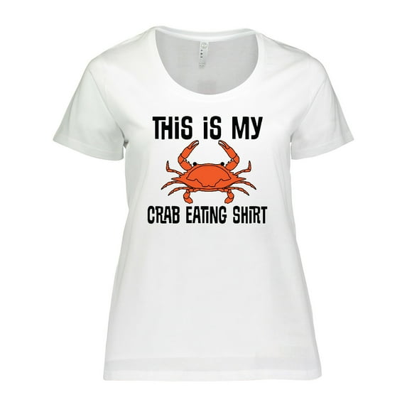 Inktastic This is My Crab Eating Shirt Women's Plus Size T-Shirt