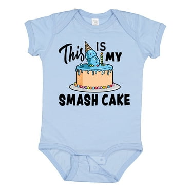 Inktastic This is My Smash Cake Boys Baby Bodysuit