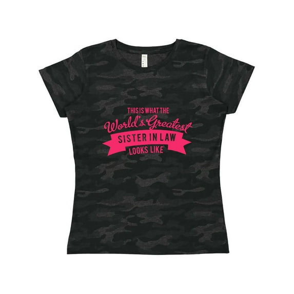 Inktastic This is What the World's Greatest Sister in Law Looks Like Women's T-Shirt
