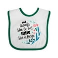 thumbnail image 1 of Inktastic Though She Be but Little Fierce Quote Girls Baby Bib, 1 of 4