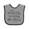 thumbnail image 1 of Inktastic Though She Be but Little Shakespeare Quote Boys or Girls Baby Bib, 1 of 4