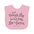 thumbnail image 1 of Inktastic Though She Be but Little Shakespeare Quote Boys or Girls Baby Bib, 1 of 4