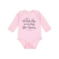 thumbnail image 1 of Inktastic Though She Be but Little Shakespeare Quote Boys or Girls Long Sleeve Baby Bodysuit, 1 of 5