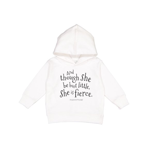 Inktastic Though She Be but Little Shakespeare Quote Toddler Hoodie