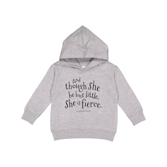 Inktastic Though She Be but Little Shakespeare Quote Toddler Hoodie