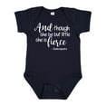 thumbnail image 1 of Inktastic Though She Be but Little She is Fierce Quote Shakespeare Girls Baby Bodysuit, 1 of 5