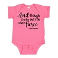 thumbnail image 1 of Inktastic Though She Be but Little She is Fierce Quote Shakespeare Girls Baby Bodysuit, 1 of 5