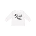 thumbnail image 1 of Inktastic Though She Be but Little She is Fierce Quote Shakespeare Girls Long Sleeve Toddler T-Shirt, 1 of 5