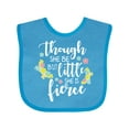 thumbnail image 1 of Inktastic Though She Be but Little She is Fierce Shakespeare Girls Baby Bib, 1 of 4