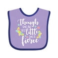 thumbnail image 1 of Inktastic Though She Be but Little She is Fierce Shakespeare Girls Baby Bib, 1 of 4
