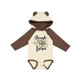 thumbnail image 1 of Inktastic Though She Be but Little She is Fierce Shakespeare Girls Long Sleeve Baby Bodysuit, 1 of 5
