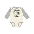 thumbnail image 1 of Inktastic Though She Be but Little She is Fierce Shakespeare Girls Long Sleeve Baby Bodysuit, 1 of 5