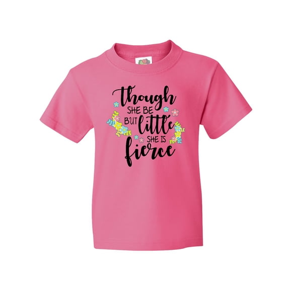 Inktastic Though She Be but Little She is Fierce Shakespeare Youth T-Shirt
