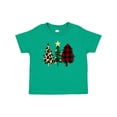 thumbnail image 1 of Inktastic Three Christmas Trees in Plaid and Leopard Print Boys or Girls Baby T-Shirt, 1 of 5