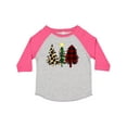 thumbnail image 1 of Inktastic Three Christmas Trees in Plaid and Leopard Print Boys or Girls Toddler T-Shirt, 1 of 5