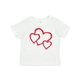 thumbnail image 1 of Inktastic Three Red Hearts Boys or Girls Baby T-Shirt, 1 of 5