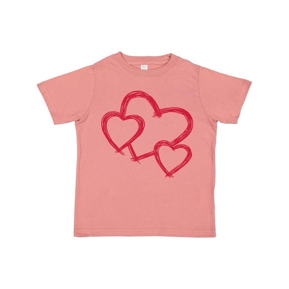 Inktastic Three Red Hearts Boys or Girls Toddler T-Shirt