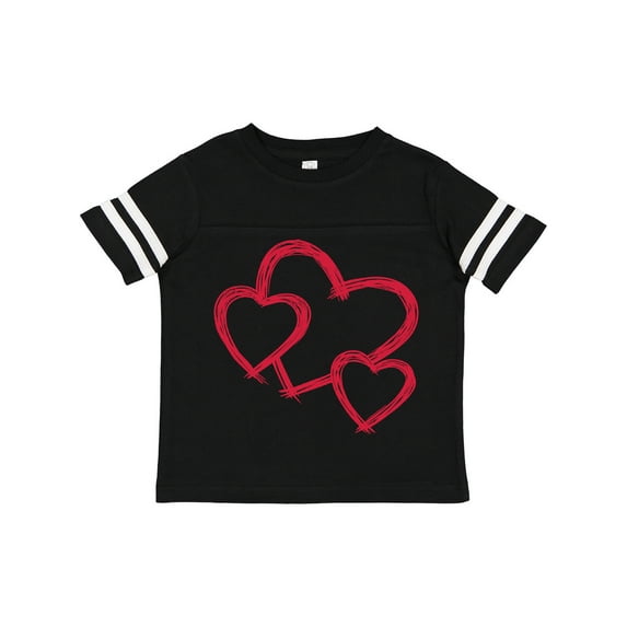 Inktastic Three Red Hearts Boys or Girls Toddler T-Shirt